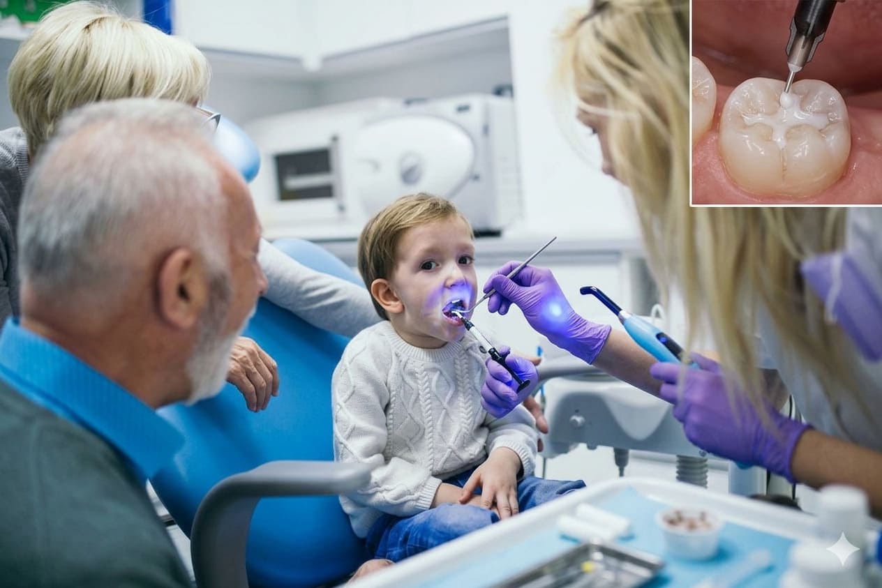 sellantes en dientes de leche