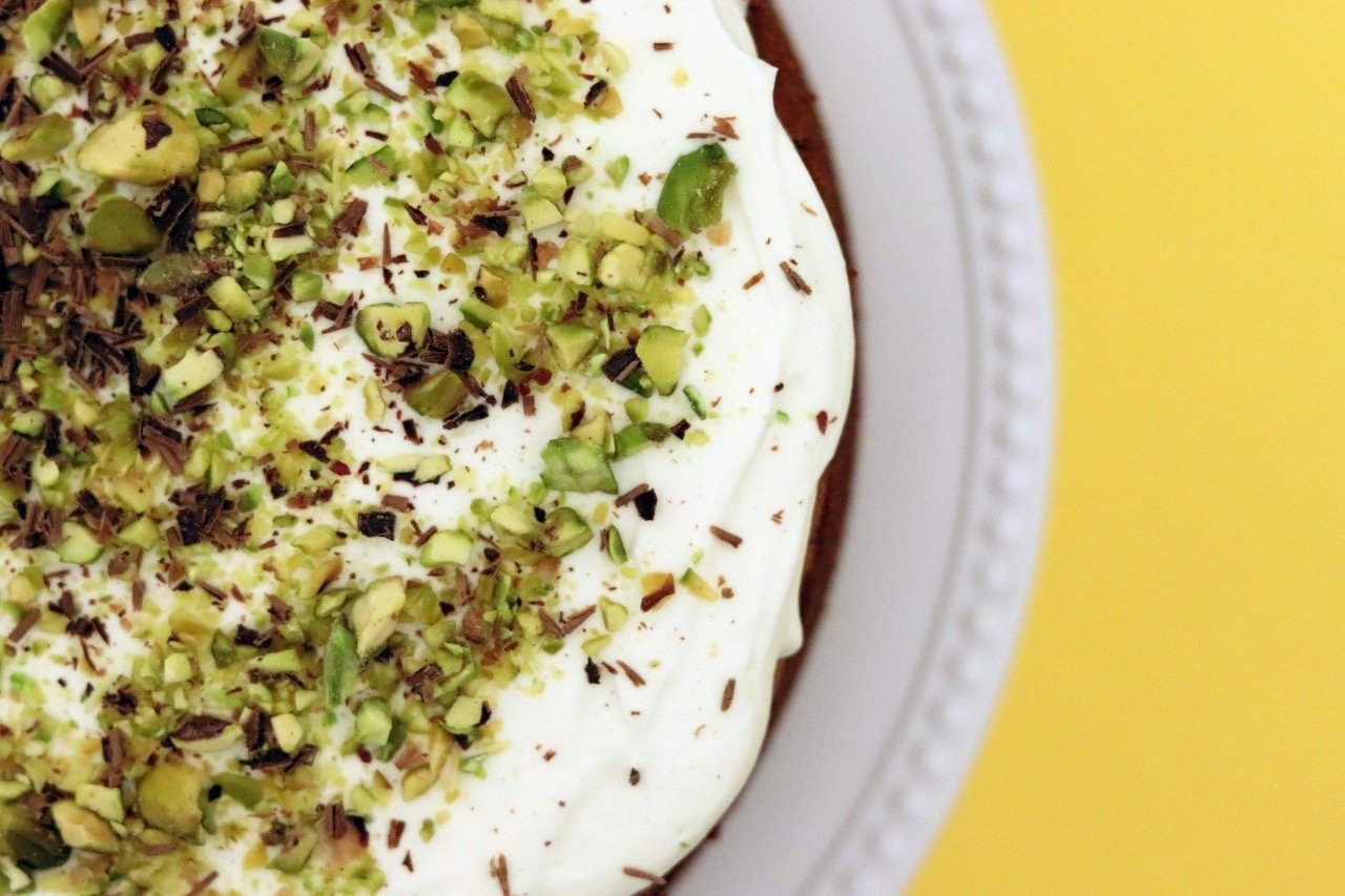 Orange, Almond, & Rose Cream Cake