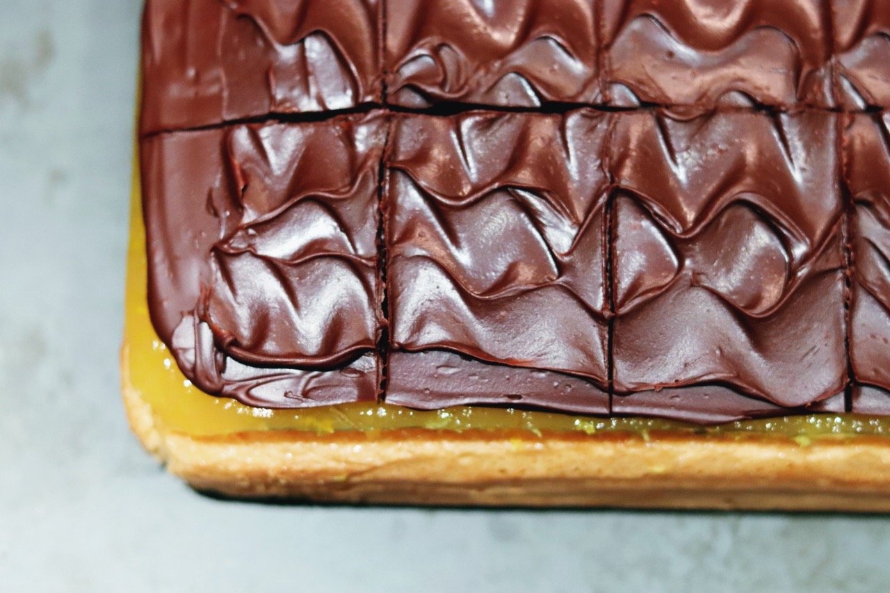 Jaffa Cake Tray Bake