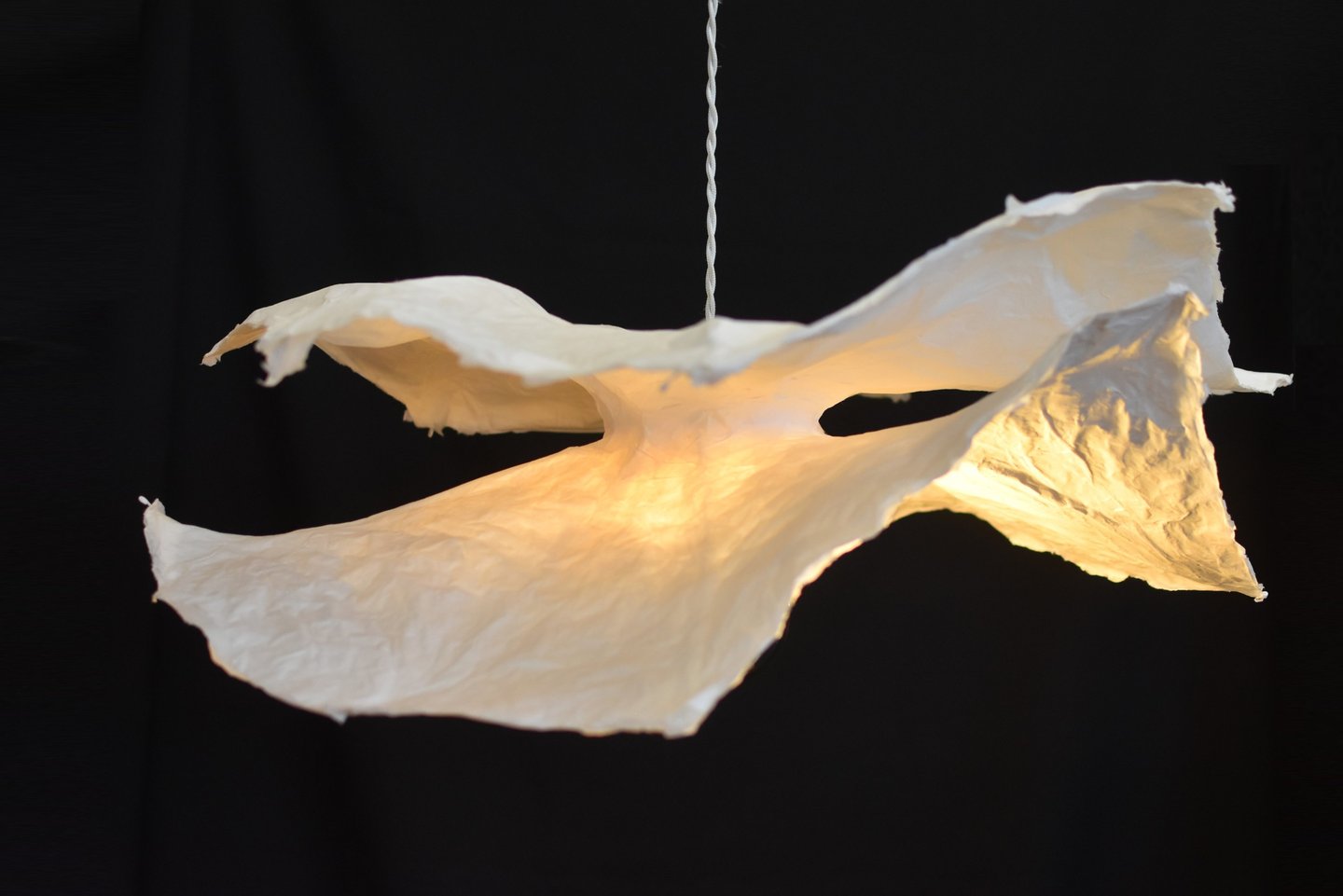 sculpture papier lumineuse 