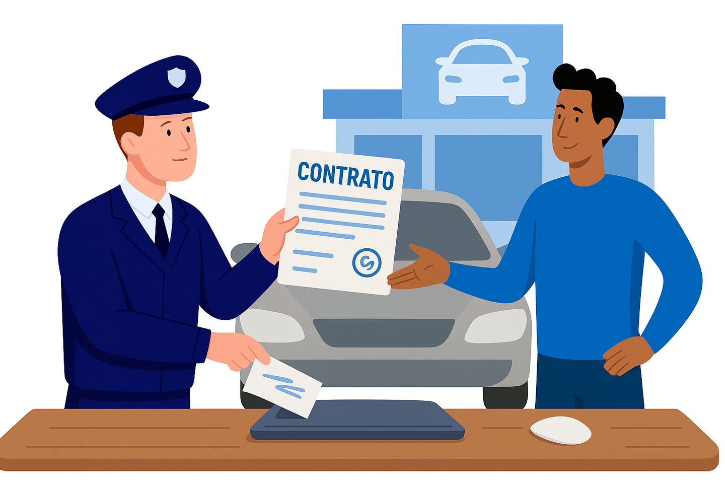 Contrato de compra e venda digital para revendas de veículos com segurança e praticidade