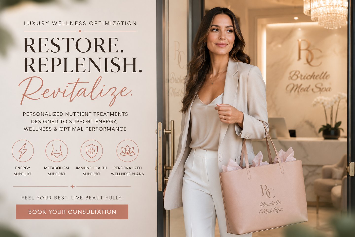 peptides nutrient luxury wellness infusion experience