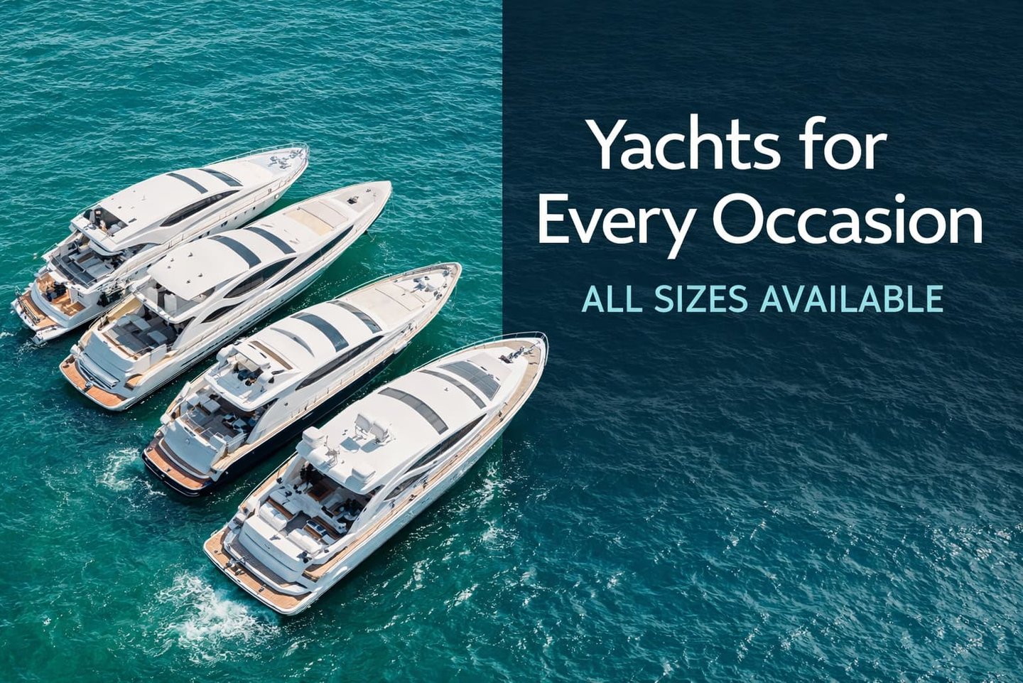 Private yacht rental Miami for parties, events and luxury experiences with multiple yachts available