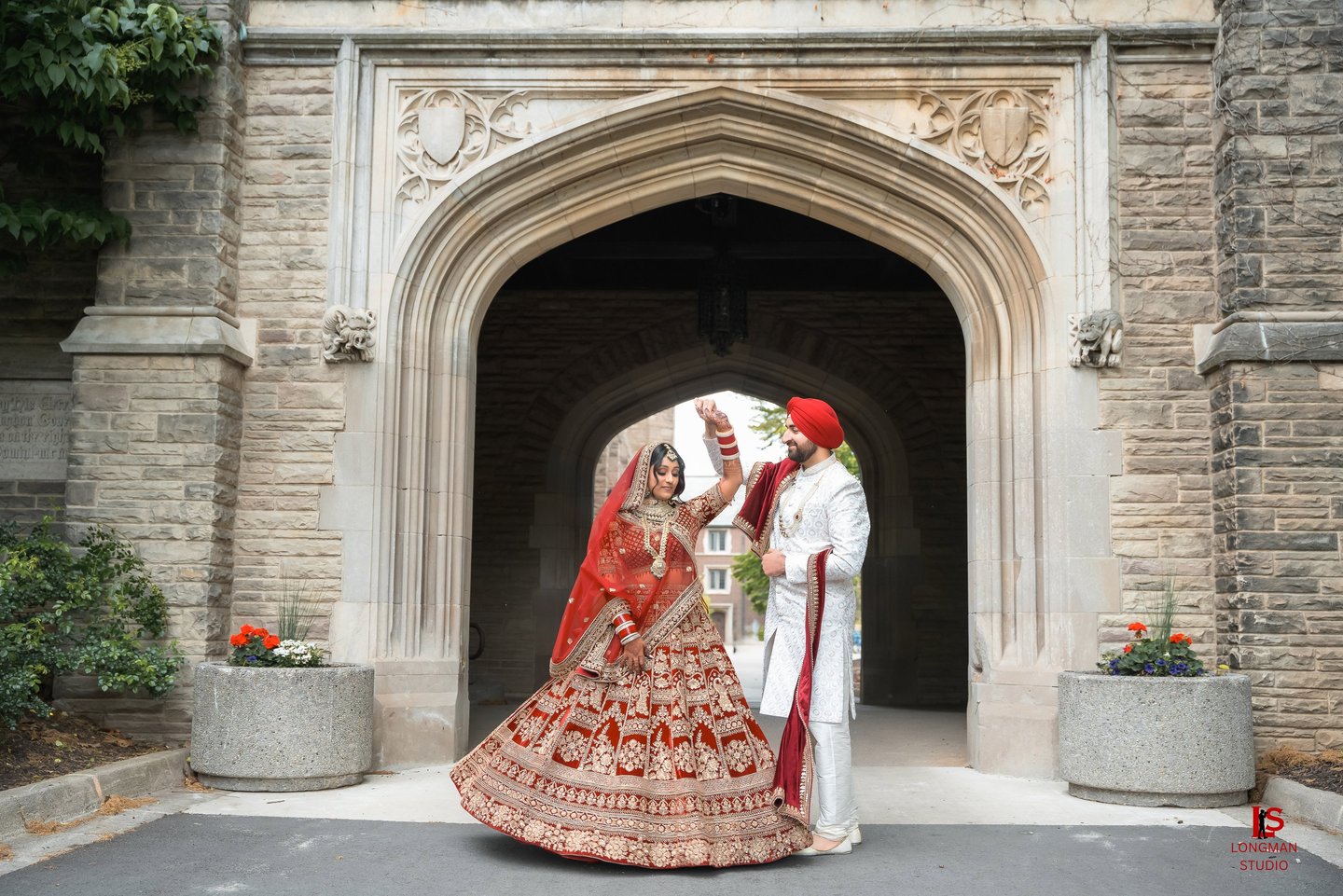 After wedding photoshoot done at mcmaster university Hamilton