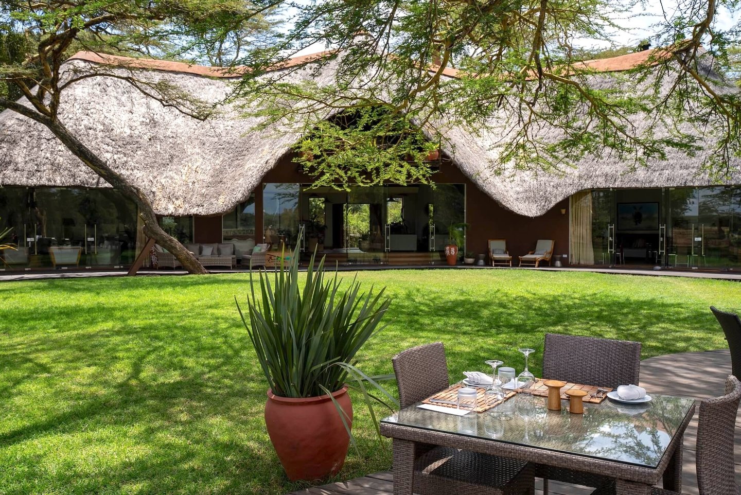 Solio Lodge Kenya outdoor seating