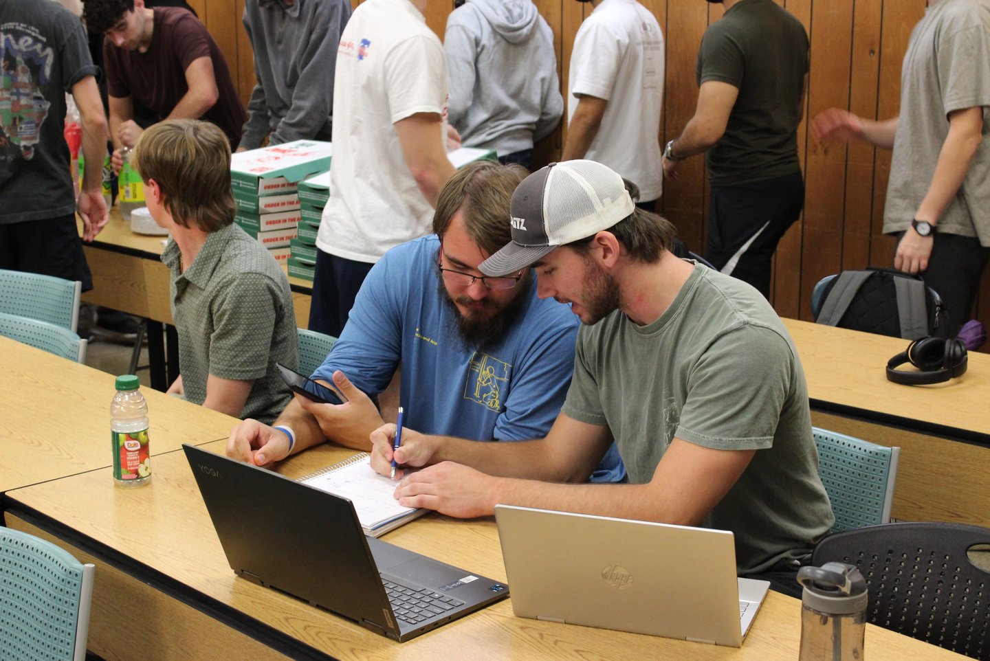 Penn State IEEE student members at a general body meeting