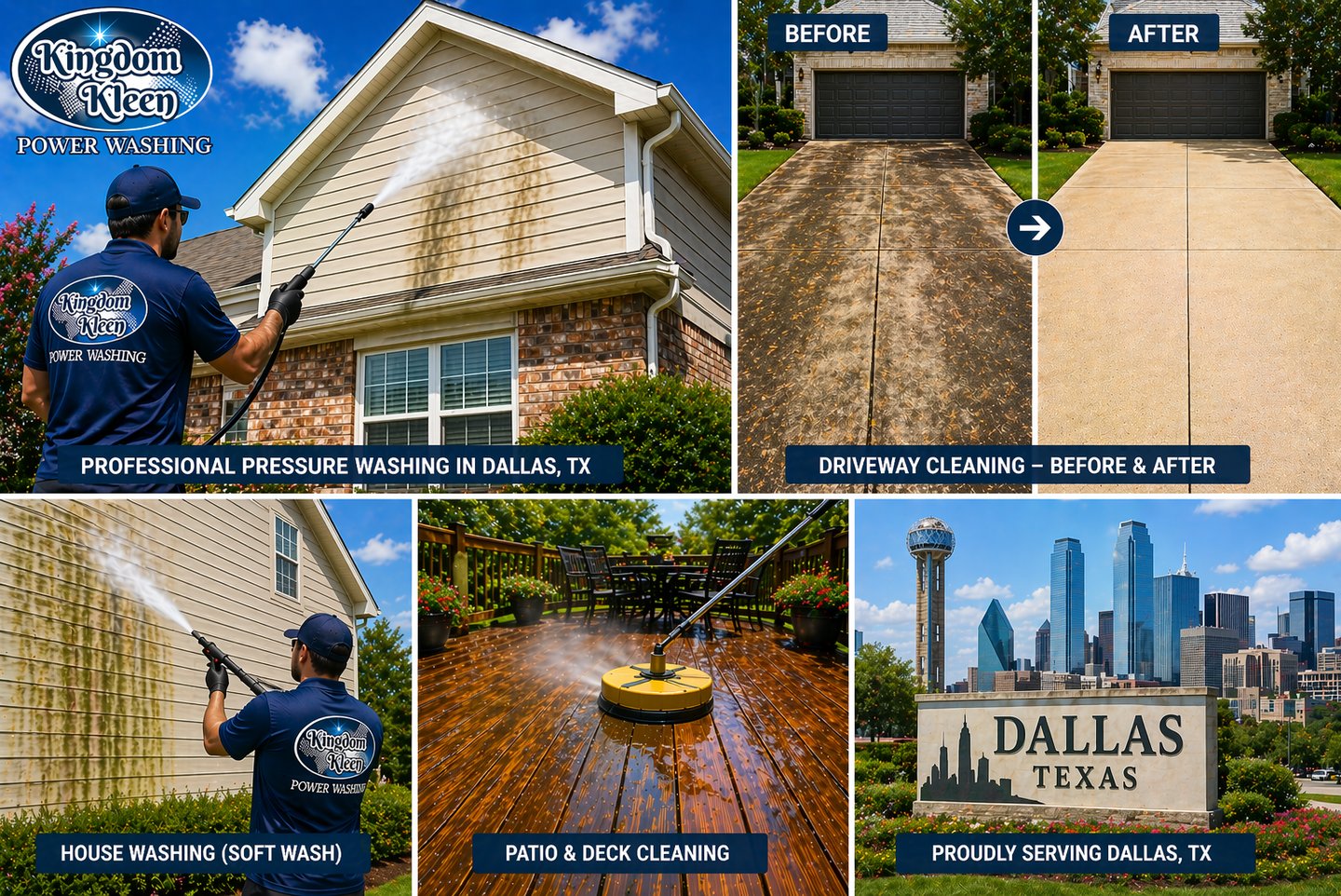 Professional Pressure Washing in Dallas, TX