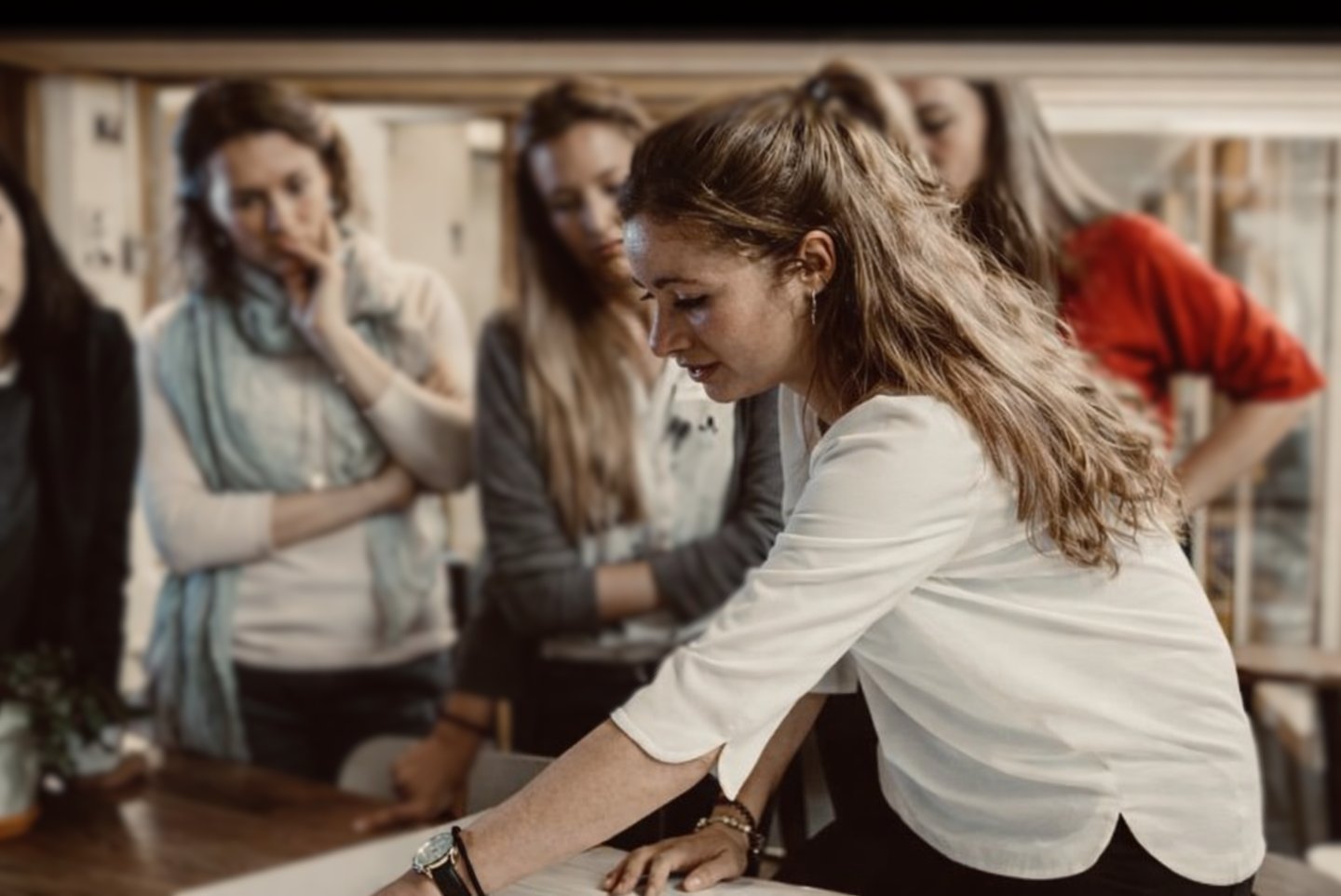 Project team defining sustainability strategy roadmap