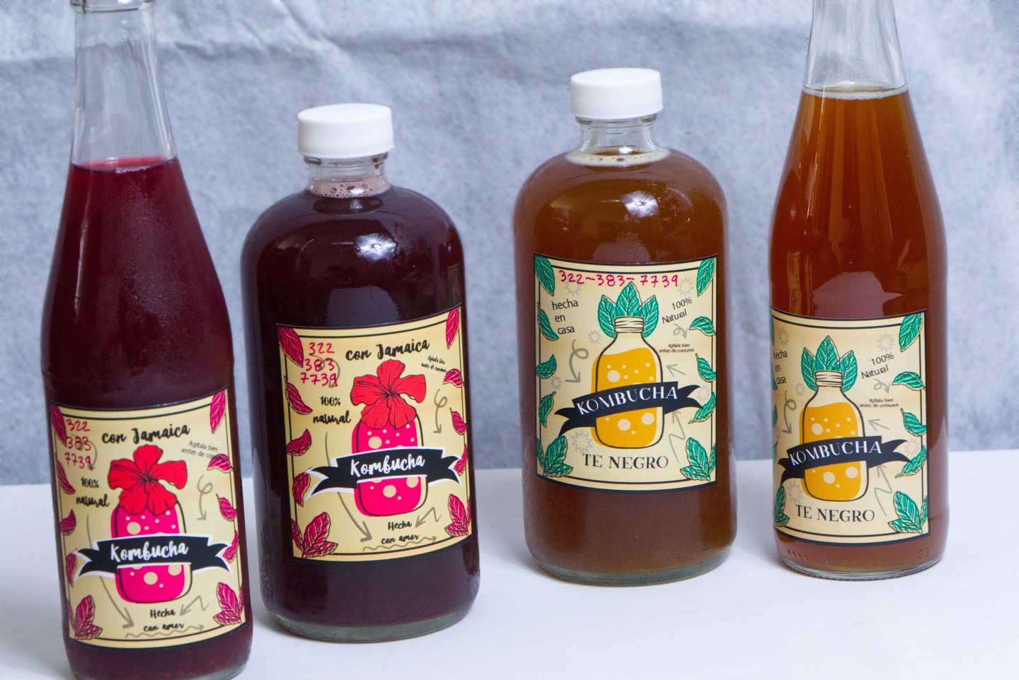 4 kombuchas