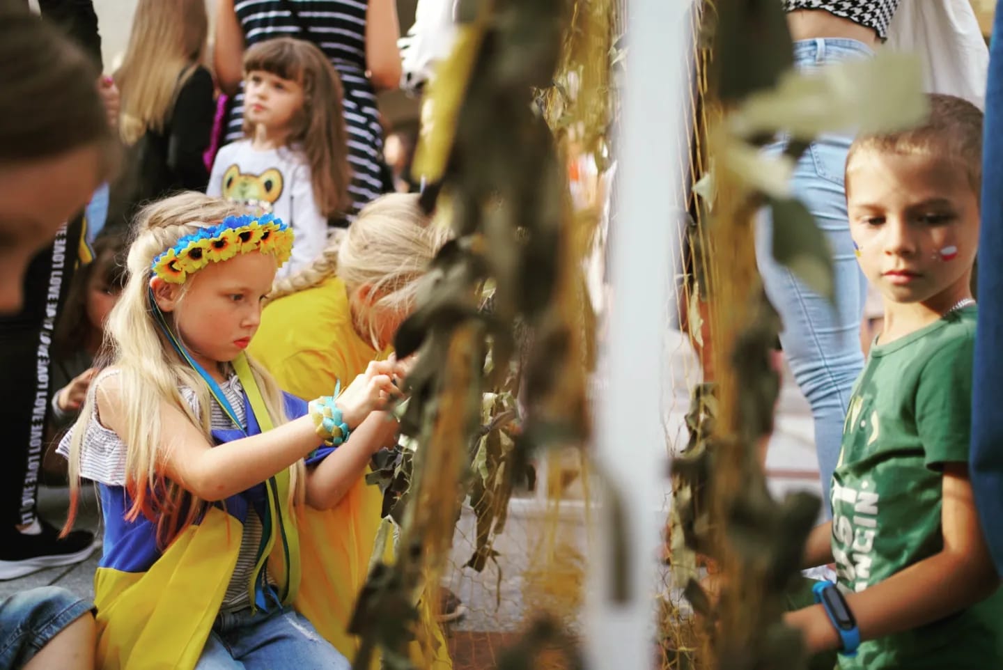 Ukraine's independence day 2022 tarnow poland girl