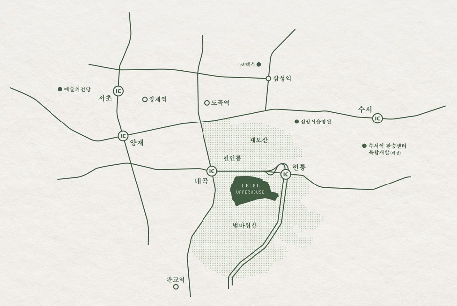 서초 374번지 헌인마을 입지