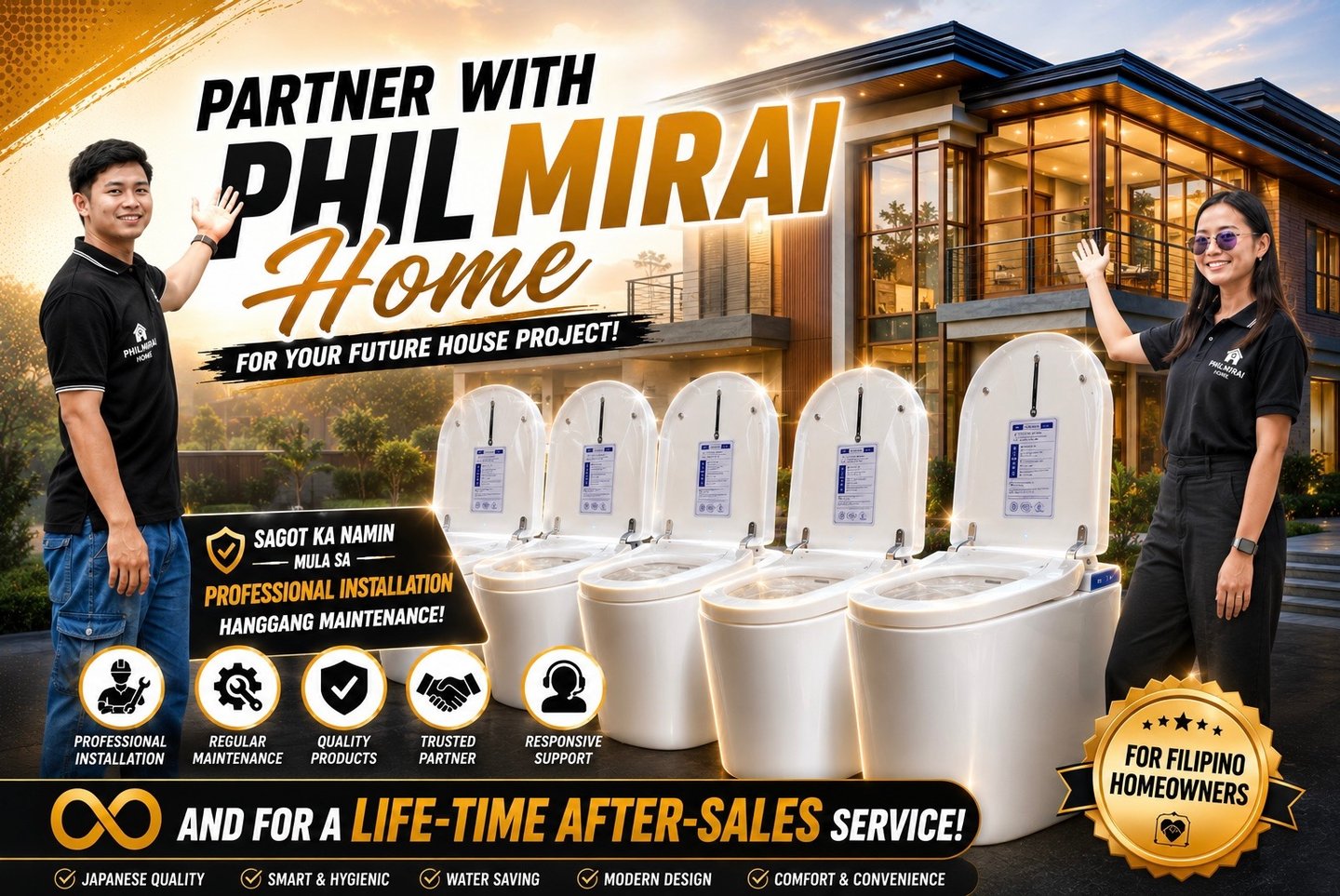 Build Smarter Together with PhilMirai Home Smart Toilet Philippines