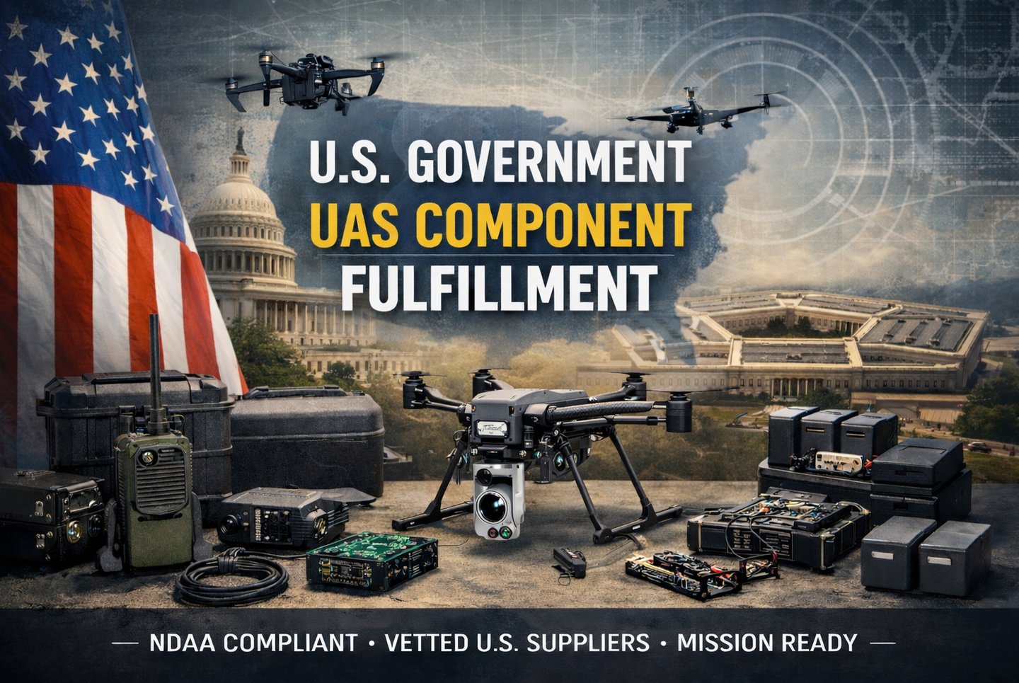 UAS component fulfillment and integration support for United States Government buyers