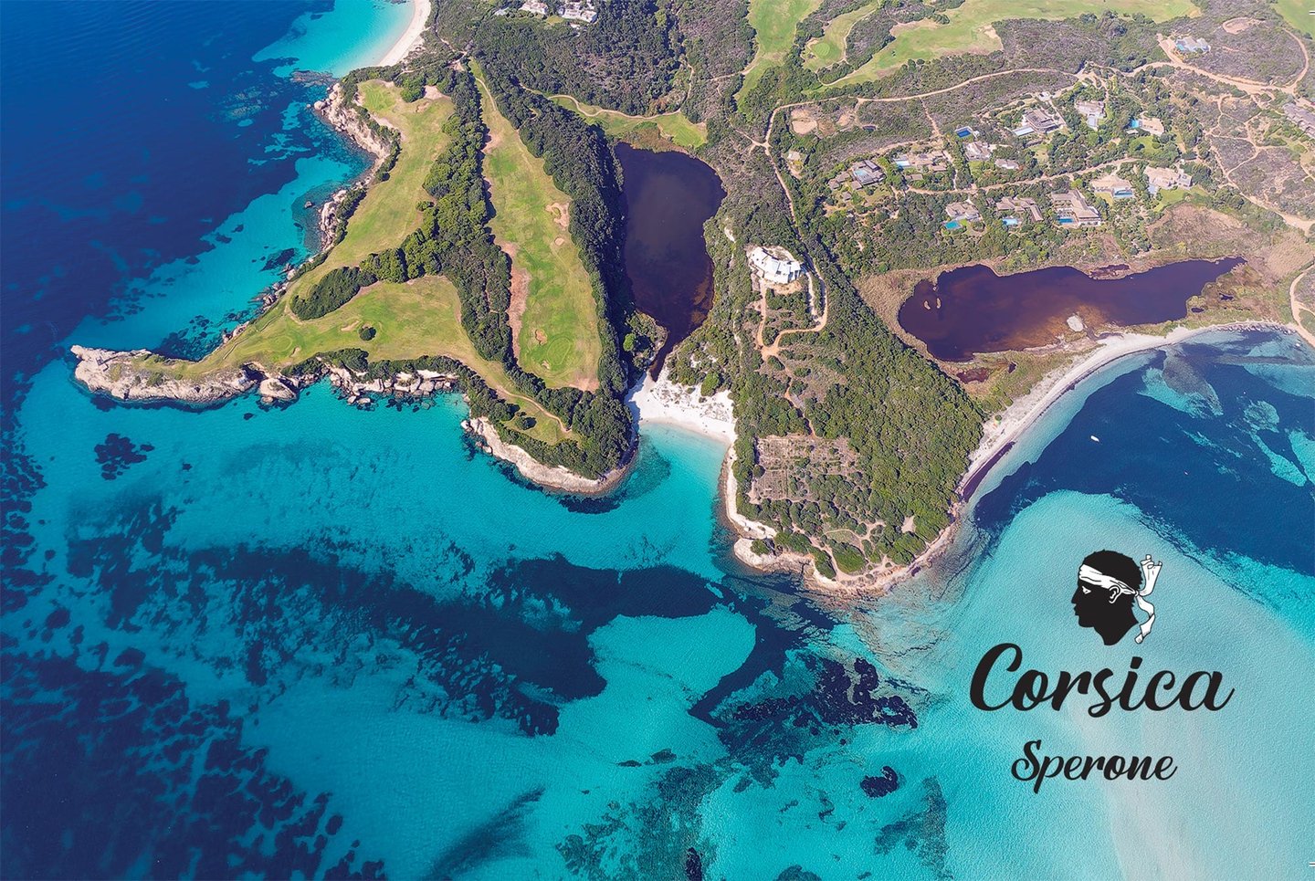 Photographie d'art vue du ciel de Sperone par Ciel de Corse Thierry Venturini 