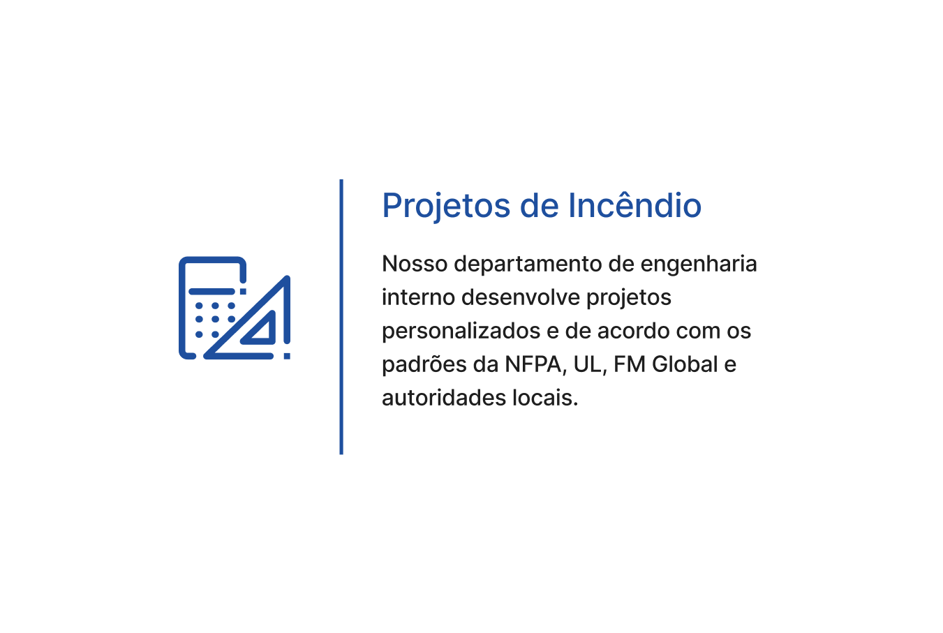 projetos de incêndio