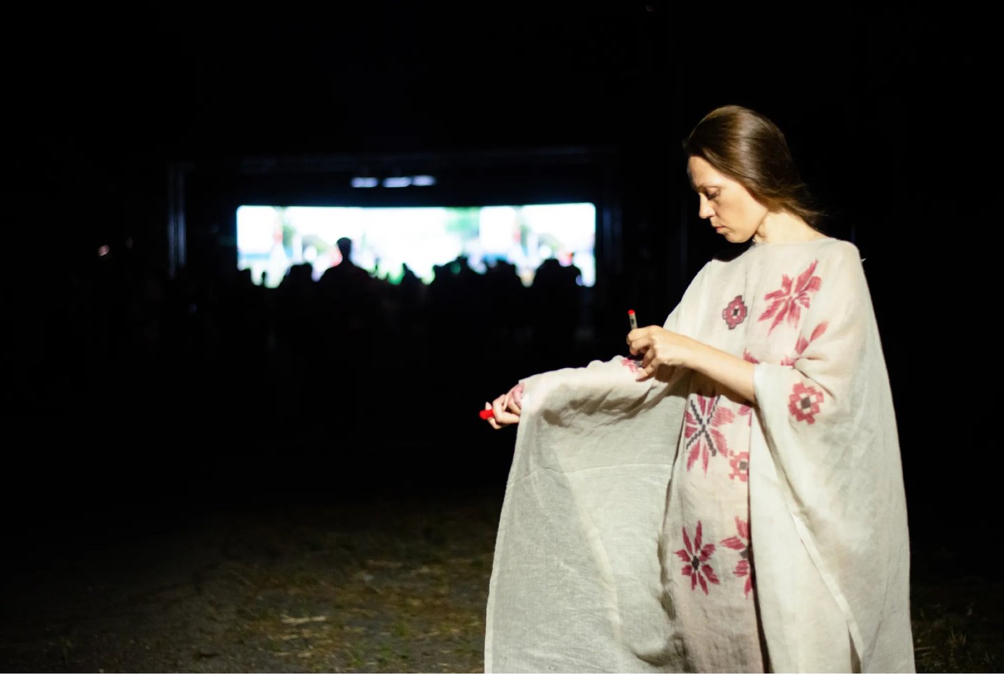 The VYSHYVANKA performance, by Maryna Semenkova in Arles France 2022 ©Maryna Semenkova
