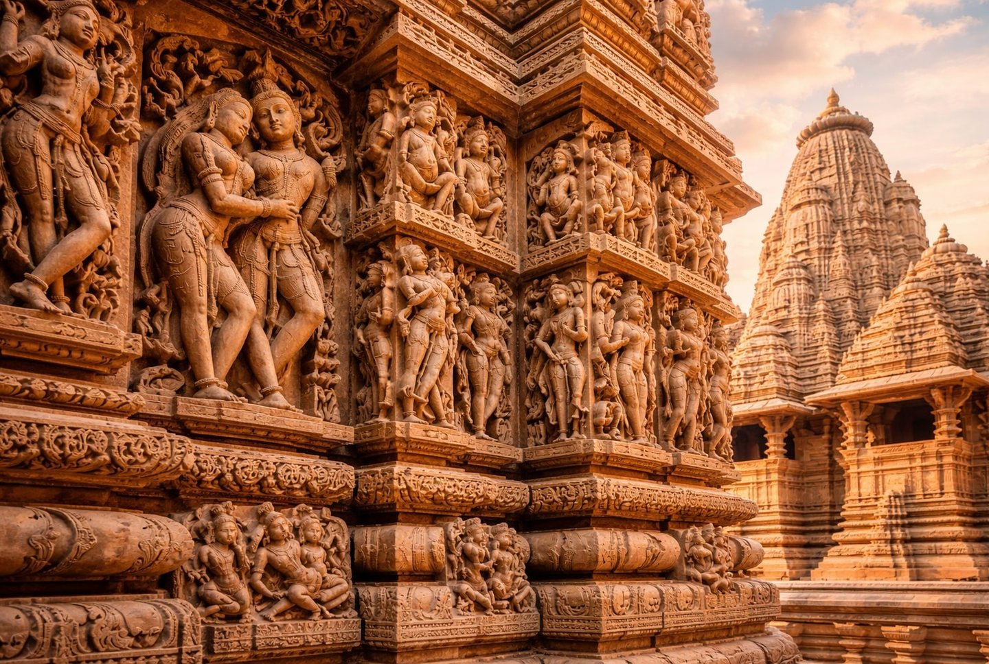 Architectural marvels at Khajuraho temples