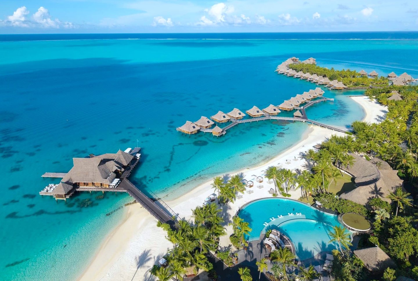 Conrad Resort Bora Bora beach view