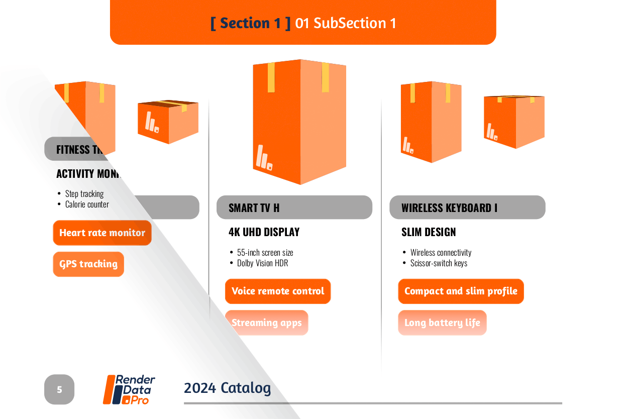 Montage of left page header & footer; with AGL header & footer are completely customizable.