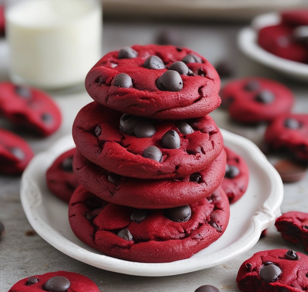 Close-up of warm, golden-brown cookies stacked on a rustic wooden board with a soft natural light highlighting their texture.