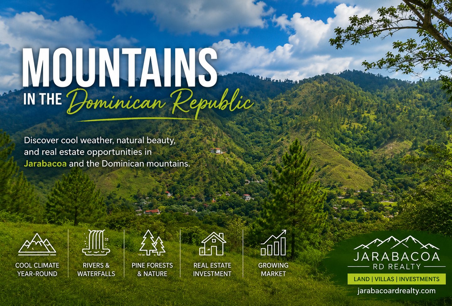 Explore the mountains in the Dominican Republic, including Jarabacoa and Constanza
