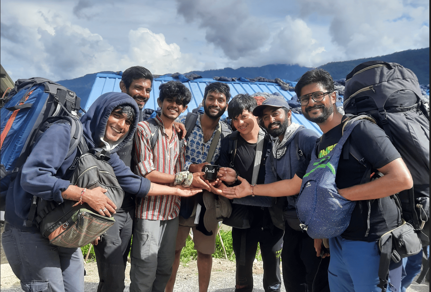 TravelOHike employees enjoying a group adventure outing.