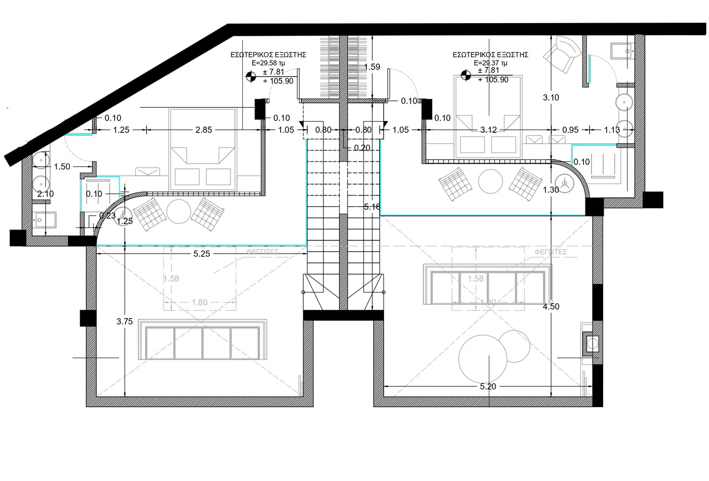 Mezzanine Floor - Nomade Villas Corfu