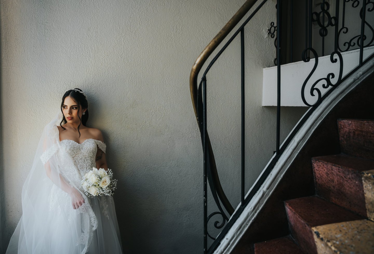fotografía de novia con vestido