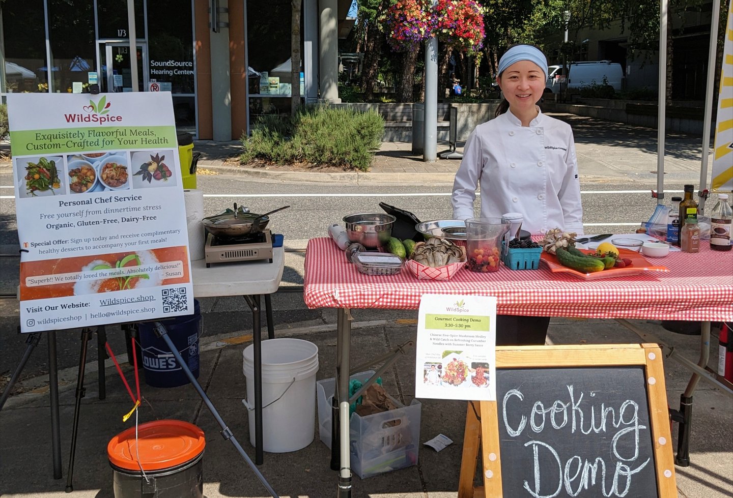esteemed private chef cooking demonstration portland oregon farm table healthy retreats gluten-free