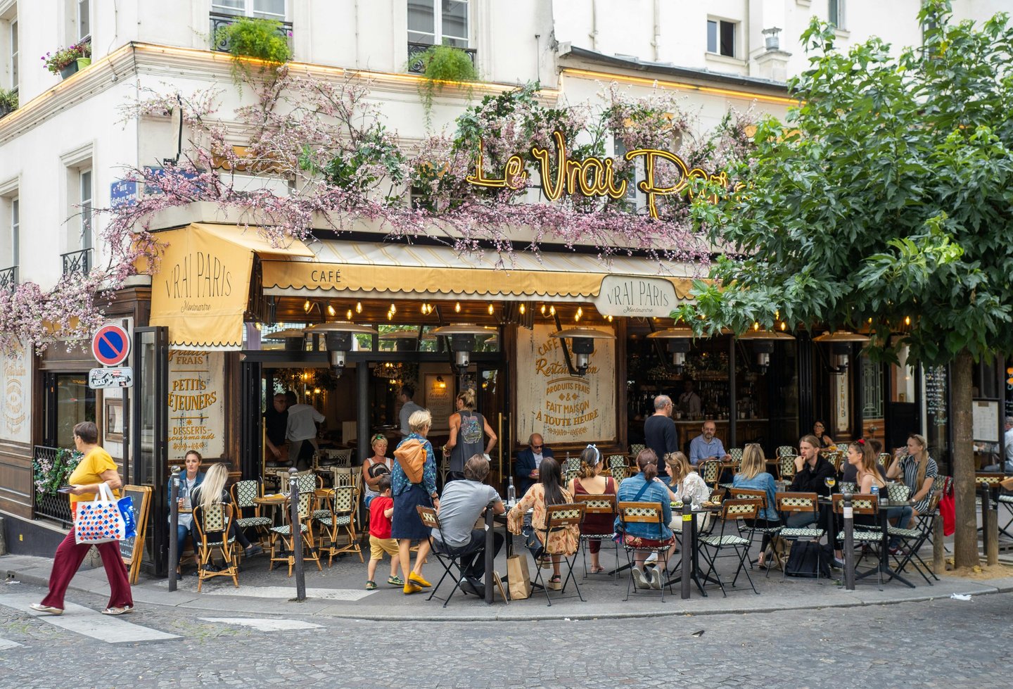 Classic French bistro with traditional in Paris
