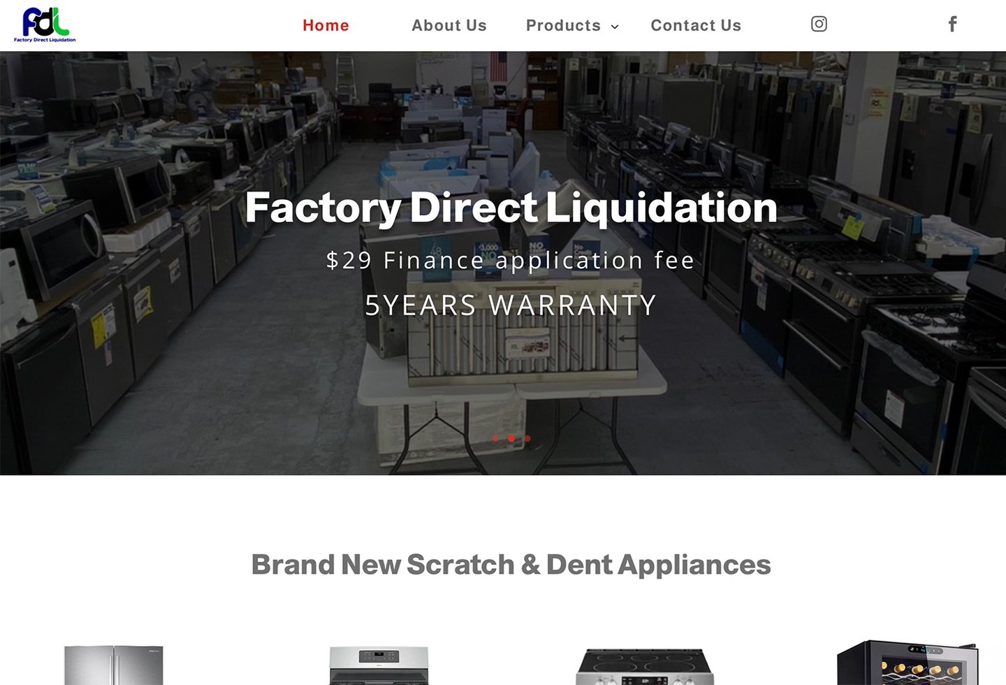 Factory direct liquidation website