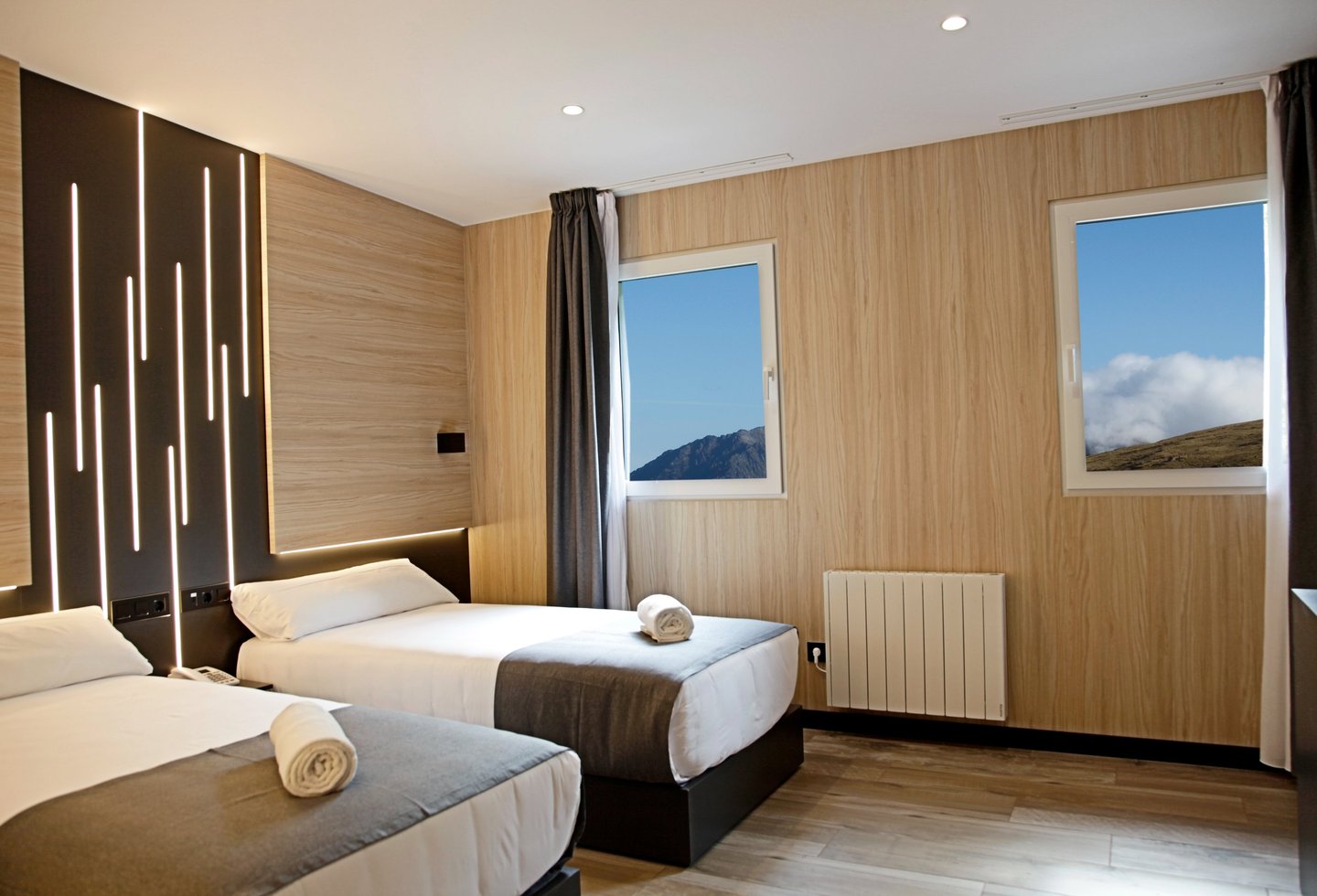 Habitación del Hotel Focus en el Pas de la Casa, Andorra. En los Pirineos