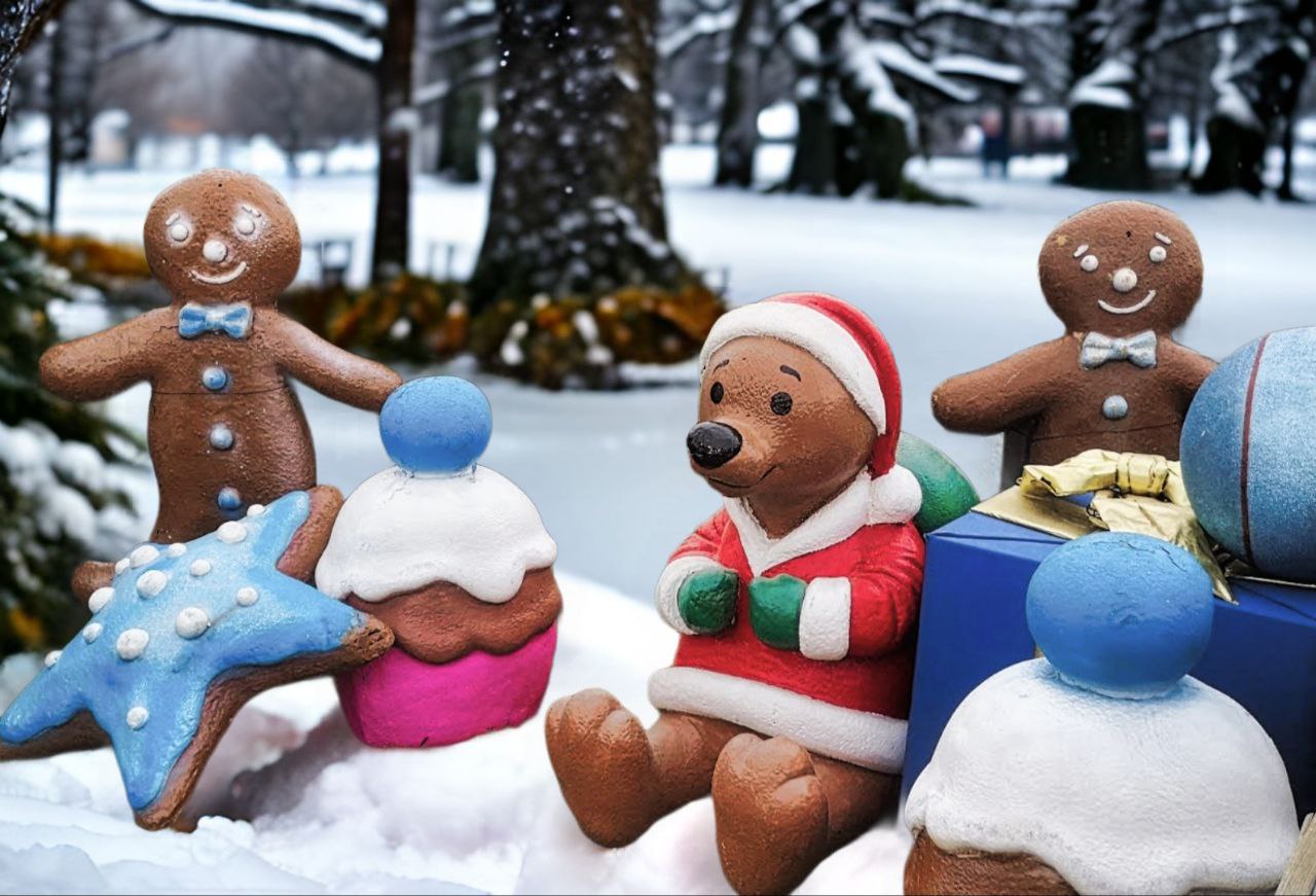 Ositos navideños, pasteles navideños decoración/tematización alquiler