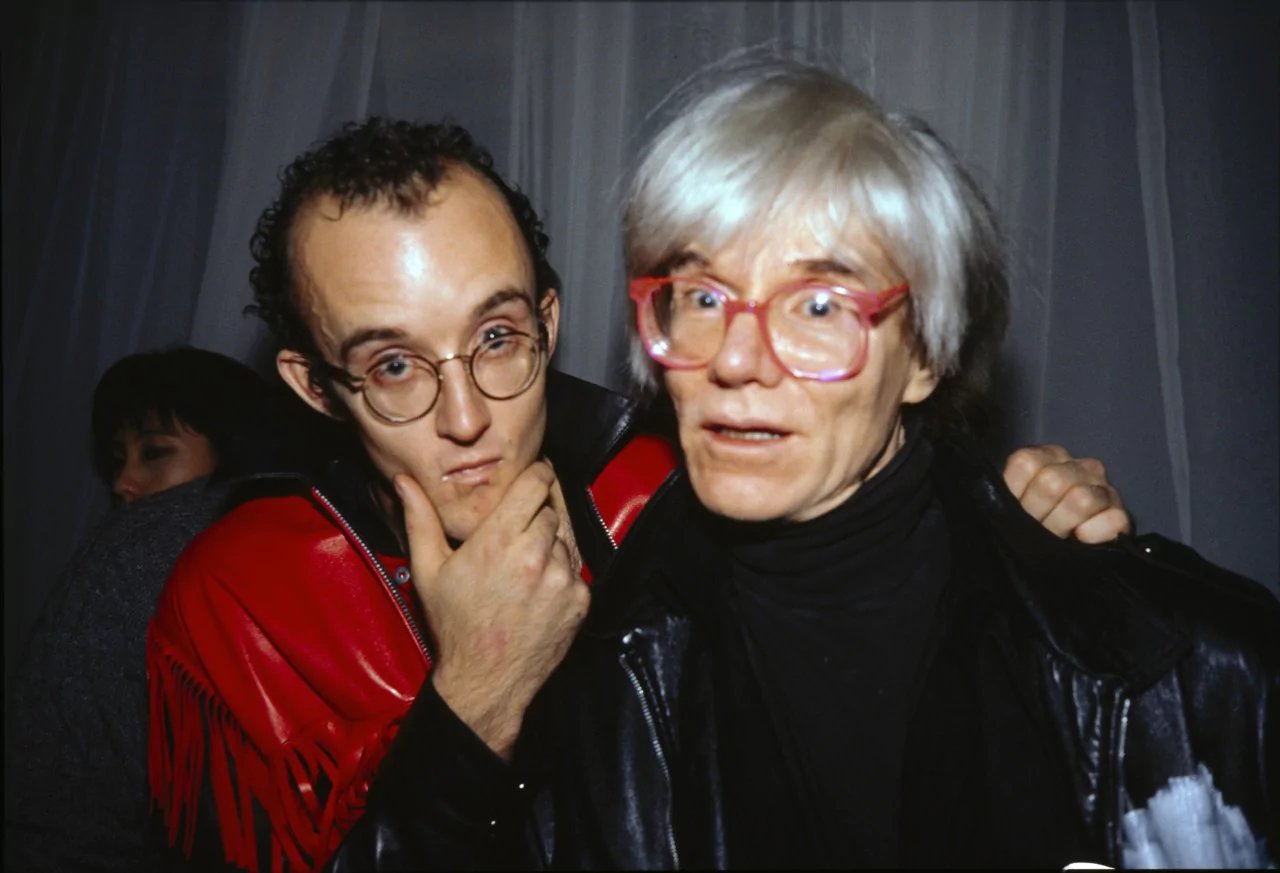 Keith Haring e Andy-Warhol-New York City-1985