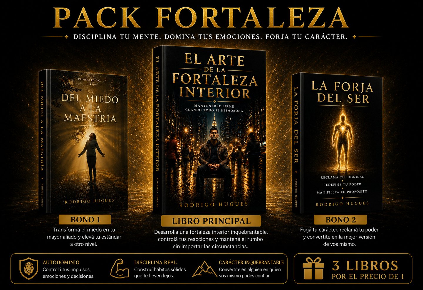 disciplina tu mente, domina tus emociones, forja tu ser