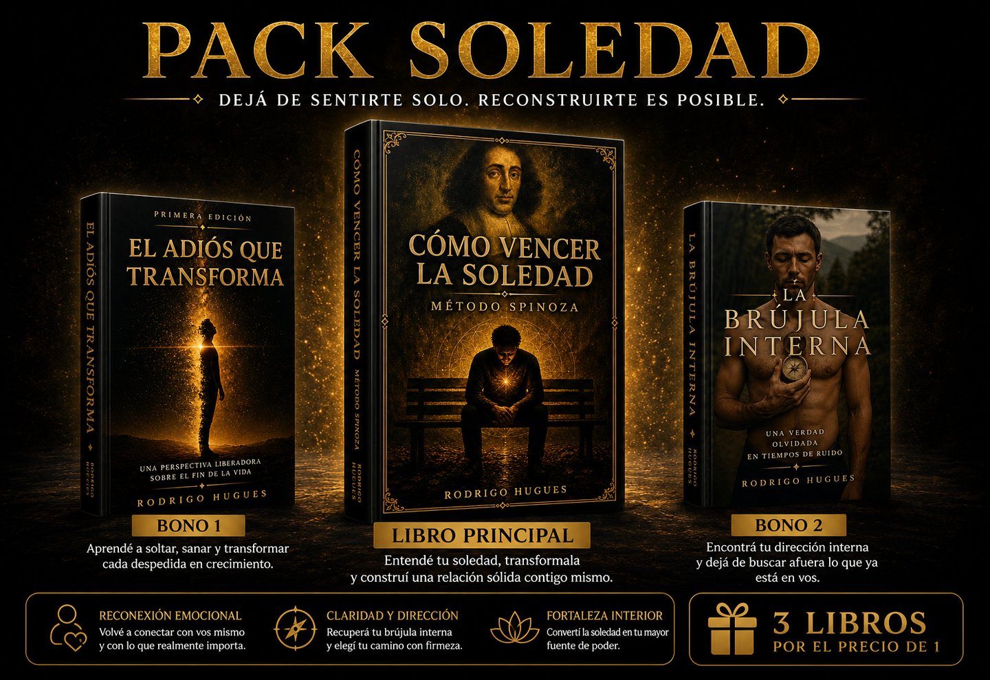 pack soledad, deja de sentirte solo, reconstruirte es posible