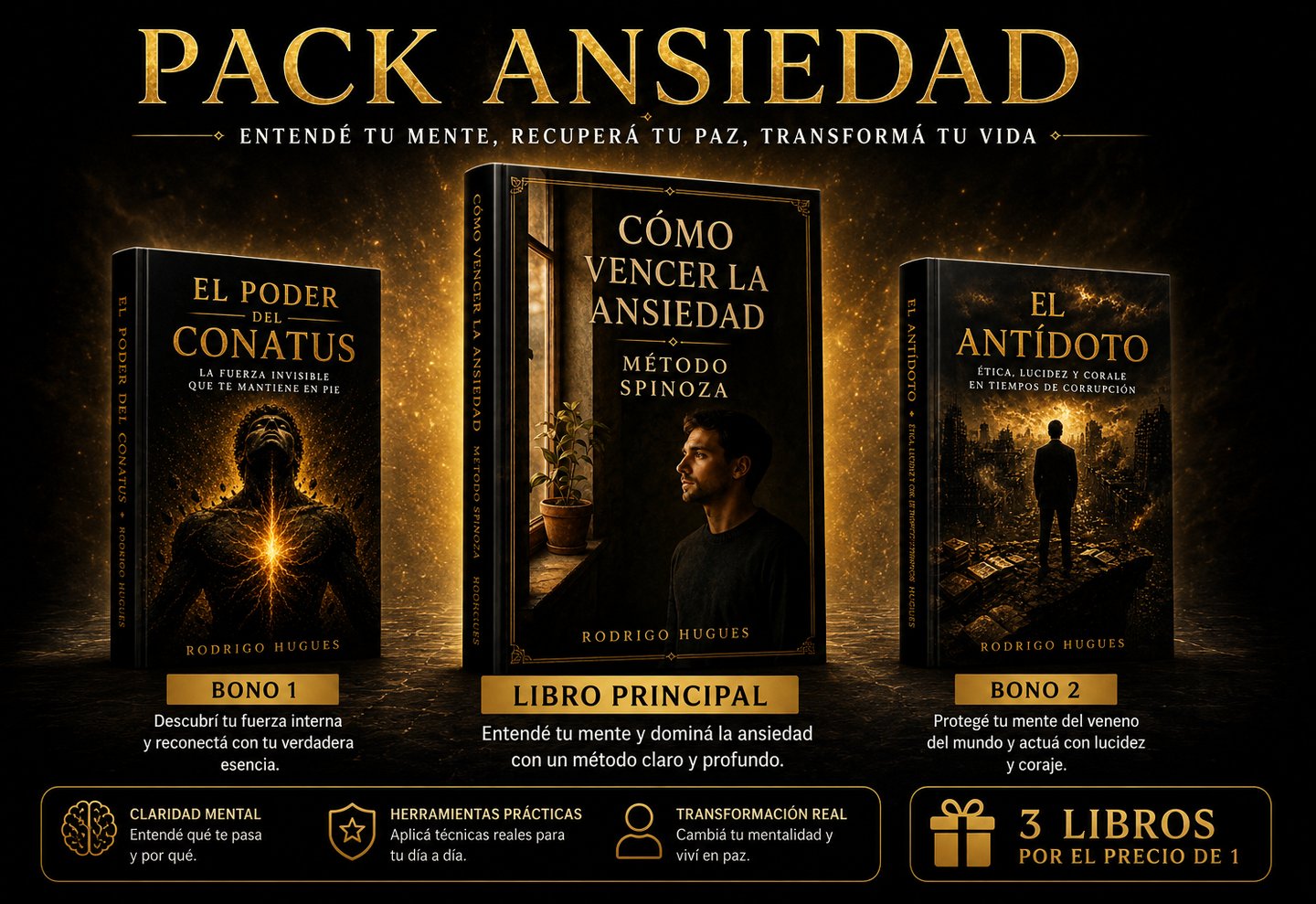 pack ansiedad, entendé tu mente, recupera tu paz, transformá tu vida