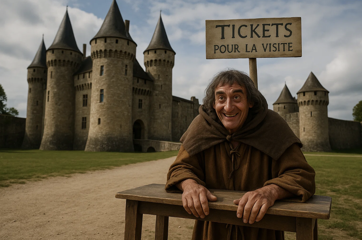 Château médiéval à visiter pour la journée internationale des châteaux.