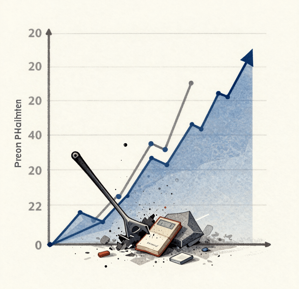 A chart showing inefficiencies