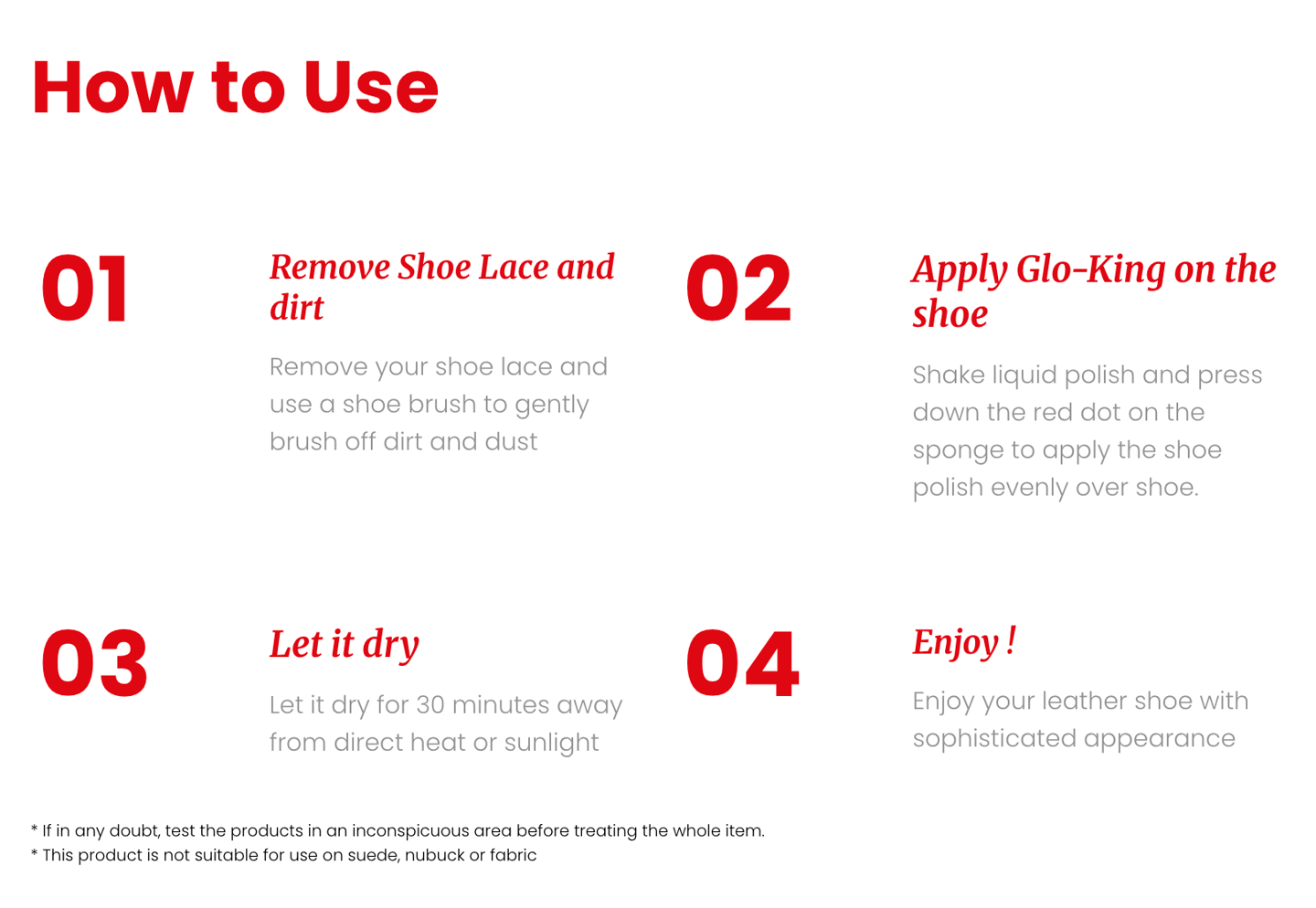 Yuppies Glo-King shoe polish sponge applicator – easy-use leather shoe care