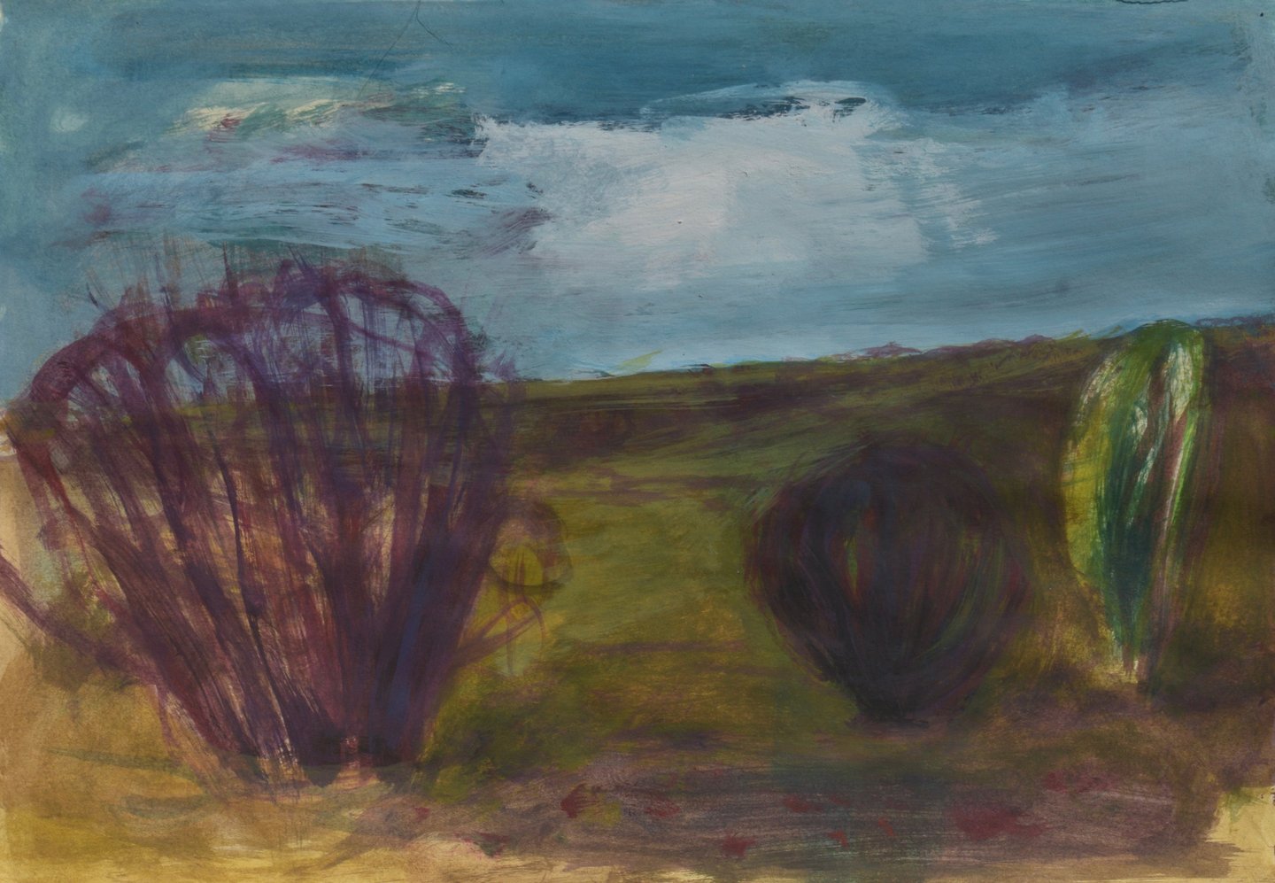 Landscape painting by Lina Mikuzyte