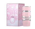 a pink perfume bottle with a pink box and a pink box