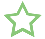 A green and white logo in the shape of a start represents a Five-Star Rated Business
