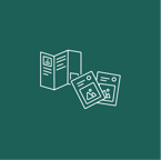 Icône communication – supports print et web créés par graphiste freelance Rennes