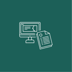 Icône mise en page – documents professionnels par Lucie Derrien, graphiste Rennes