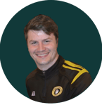 a man in a black jacket and a yellow jacket