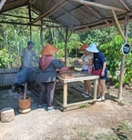 Traditional Roasted coffee bean at Bintan