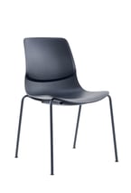SenSit-Otto four-leg chair in black