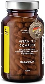 Flacon de complément alimentaire Vitamine B Vegan