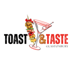 logo for glastonbury ct toast and taste food festival
